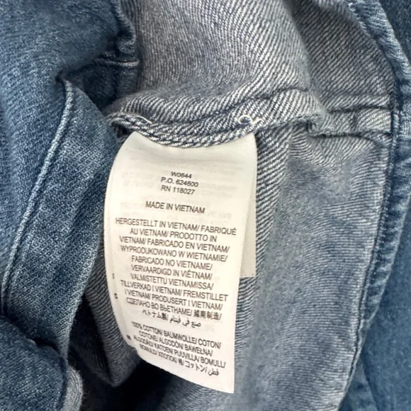 Boden Blue Denim Ruffle Shirt - Picture 9 of 9